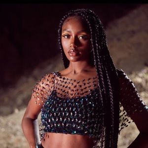 After party jewel net top